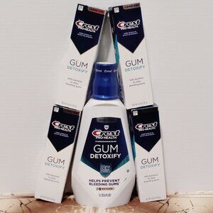 4 Crest Pro-Health Gum Detoxify Deep Clean Toothpaste Detoxify Mouthwash 1L